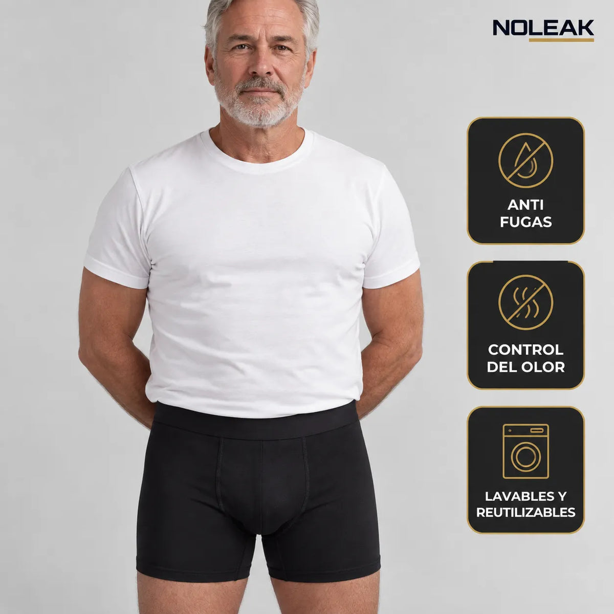 NOLEAK™ Boxers Protectores Antifugas para Hombre